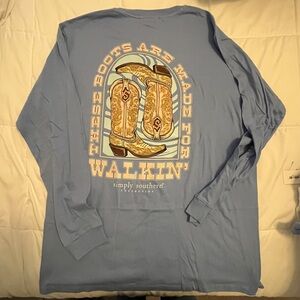 Simply Southern “These Boots Are Made For Walking”. Size Medium.